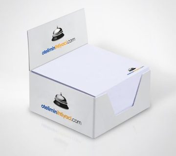 logolu küp not basımı