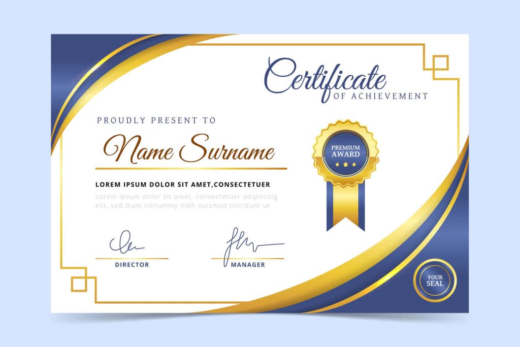 özel sertifika basımı