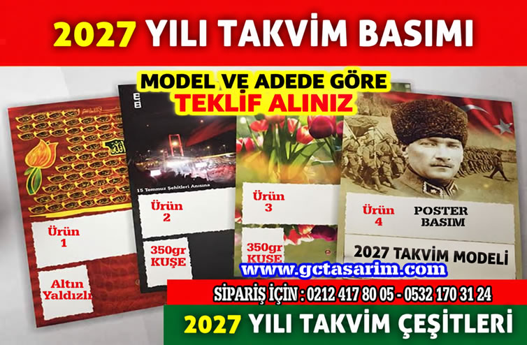 2027 Takvim Basımı