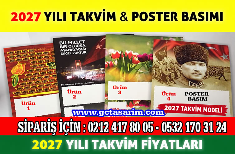 2027 Takvim Fiyatları