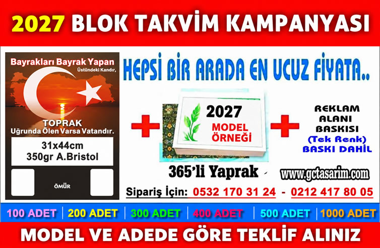 2027 Ömür Takvim Fiyatları